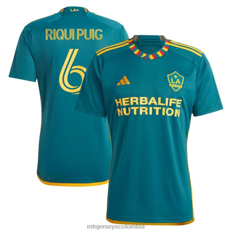 la galaxy riqui puig adidas verde 2023 la kit réplica camiseta de jugador hombres MLS Jerseys jersey TJ666410