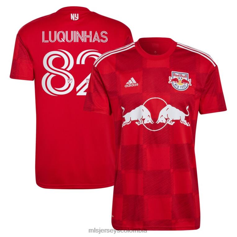 camiseta new york red bulls luquinhas adidas roja 2023 1ritmo replica jugador hombres MLS Jerseys jersey TJ666759