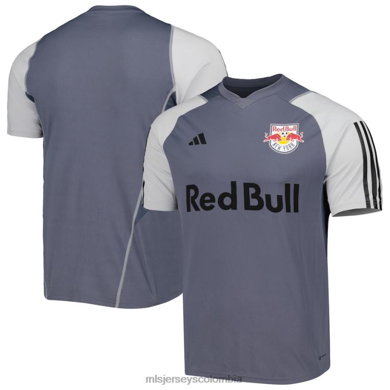 camiseta de entrenamiento de campo adidas gris de los new york red bulls 2023 hombres MLS Jerseys jersey TJ666237