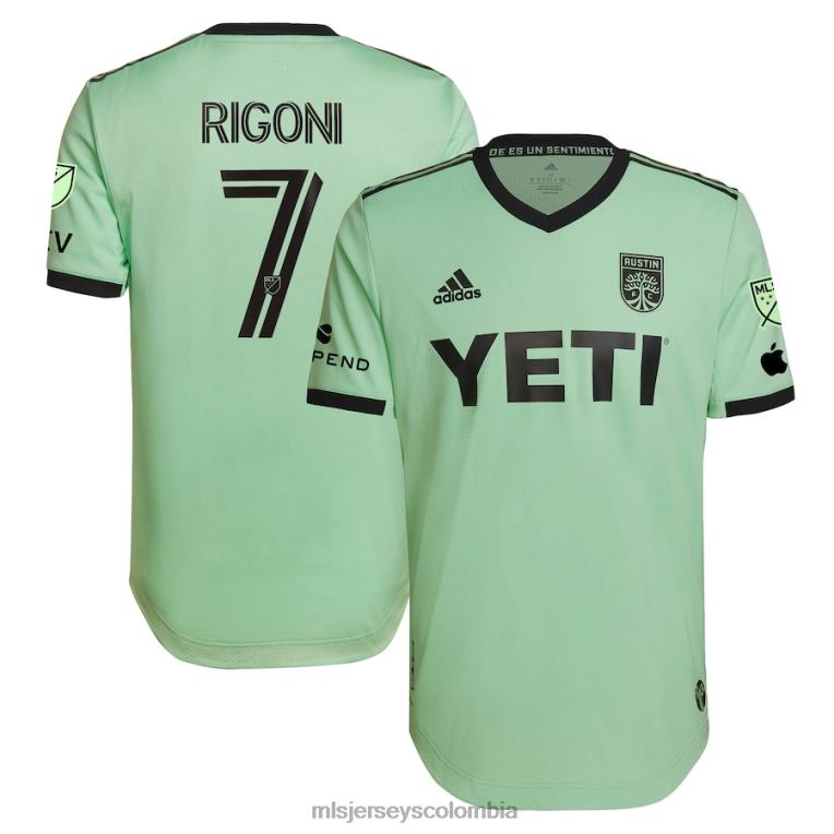 austin fc emiliano rigoni adidas mint 2023 the sentimiento kit camiseta de jugador auténtica hombres MLS Jerseys jersey TJ6661353