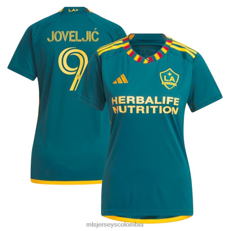 la galaxy deja joveljic adidas verde 2023 la kit réplica camiseta de jugador mujer MLS Jerseys jersey TJ666992