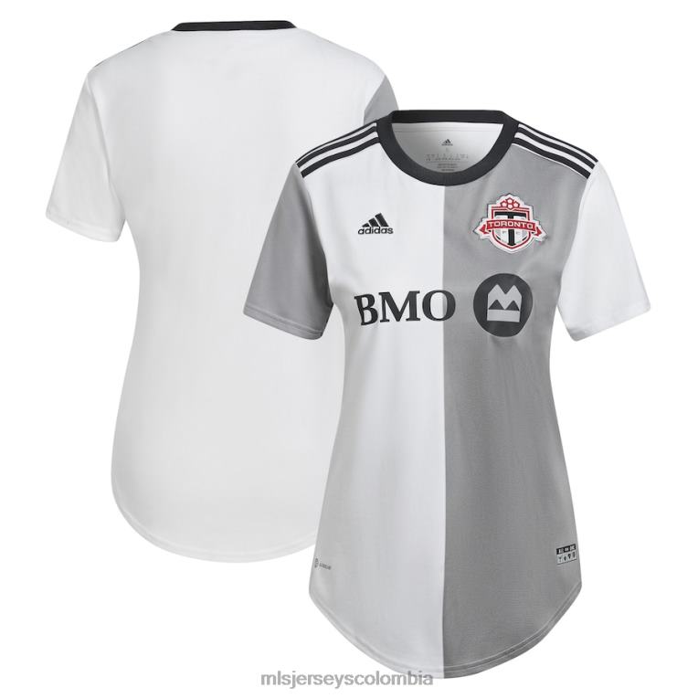 camiseta adidas toronto fc blanca 2022 community kit réplica en blanco mujer MLS Jerseys jersey TJ666997