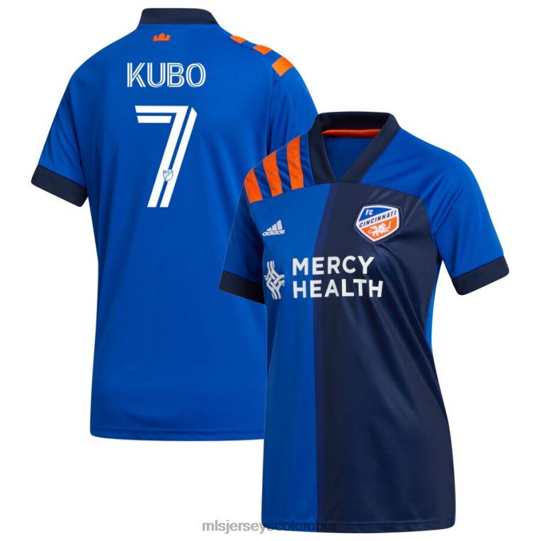 fc cincinnati yuya kubo adidas azul 2020 réplica negrita camiseta mujer MLS Jerseys jersey TJ666991