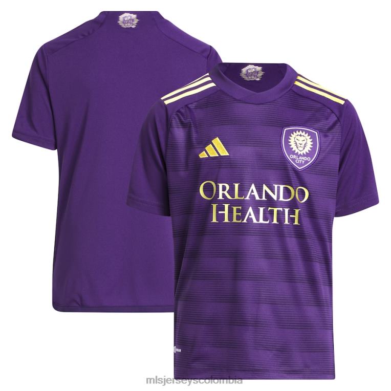 orlando city sc adidas púrpura 2023 réplica del kit de pared camiseta niños MLS Jerseys jersey TJ666120