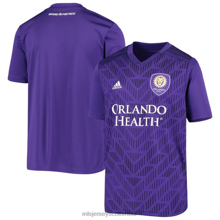 orlando city sc adidas púrpura primera réplica camiseta 2020 niños MLS Jerseys jersey TJ666289